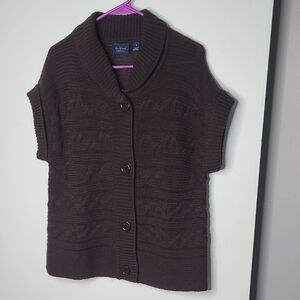 Gloria Vanderbilt Dark Brown Women's Cardigan